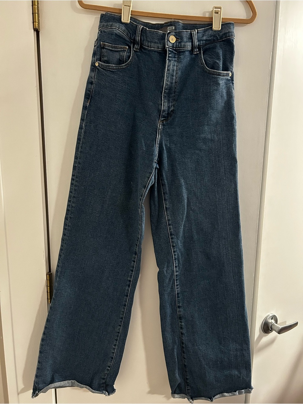 DL1961 Women’s Wideleg Jeans in Dark Blue Wash